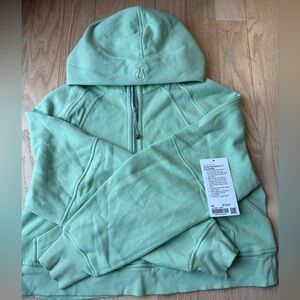 Lululemon scuba oversized half zip hoodie creamy mint